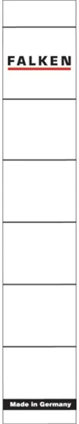 Rückensteckschild kurz + schmal weiß Falken 30 x 190mm Karton für Wechselfenster