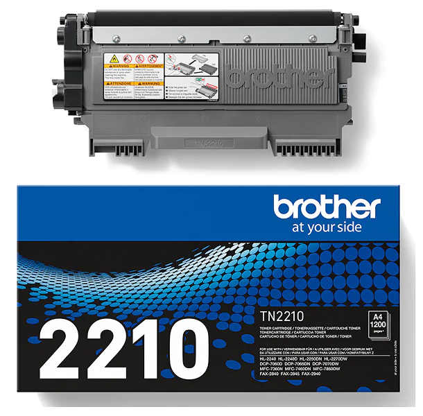 Original Toner Brother TN-2210, ca. 1.200 S., schwarz