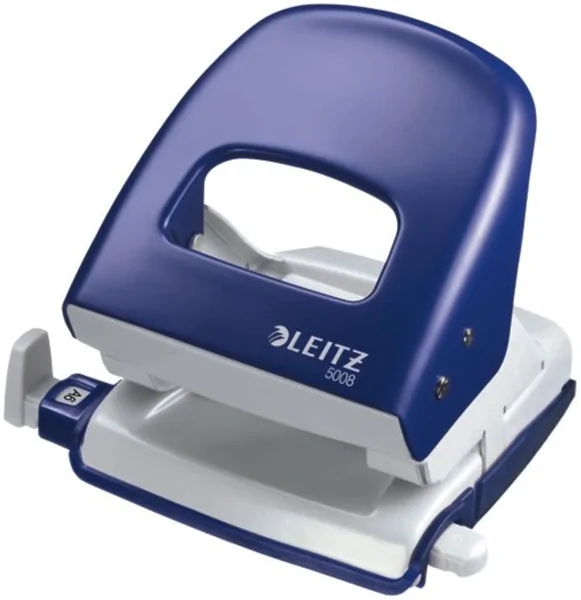 Locher bis 30 Blatt mit Anschlagschiene Leitz blau  starker Bürolocher