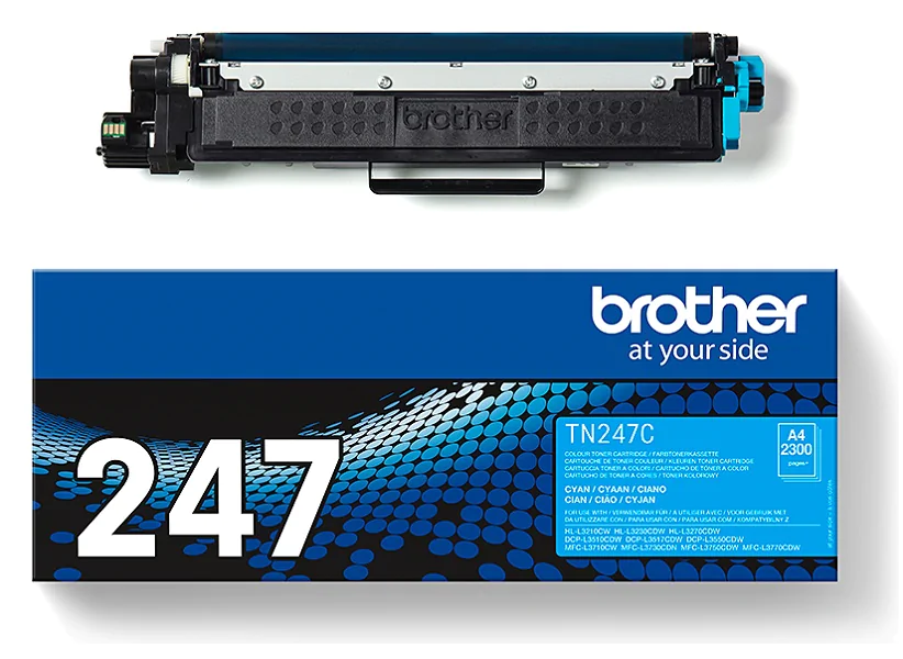 Original Toner Brother TN-247C, ca. 2.300 S., cyan