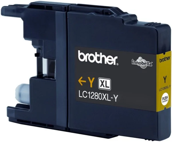 Original Tinte Brother LC-1280XLY, ca. 1.200 S., gelb