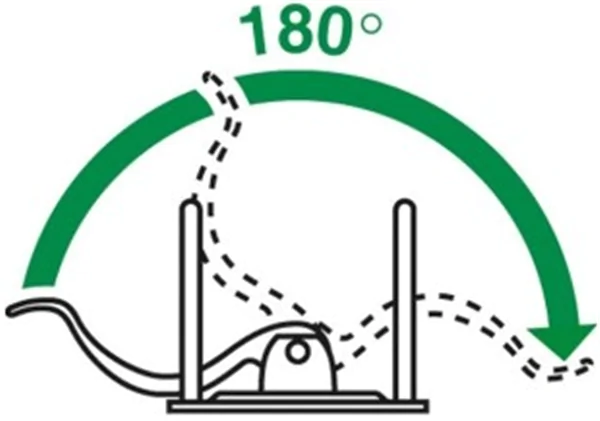 Ordner A4/8cm Plastiküberzug außen schwarz Leitz 1010 mit 180 Grad Hebelmechanik