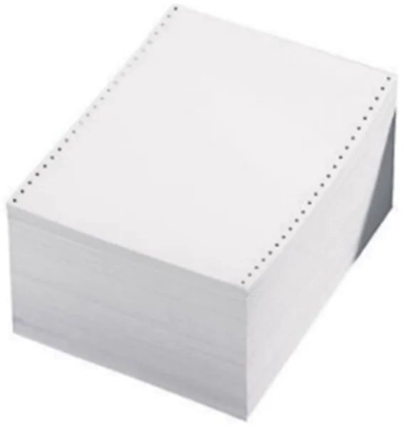 Endlospapier 240mmx12" 60g weiß perforiert blanko
