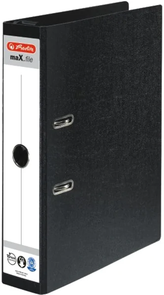 Hängeordner A4/7cm Hartpappe schwarz Herlitz mit Schlitzen