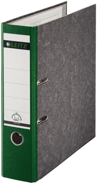 Ordner A4/8cm Pappe Standard grün Leitz 1080 mit 180 Grad Hebelmechanik