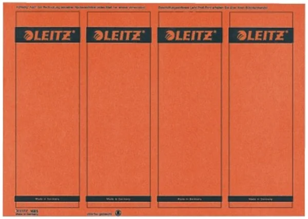 Rückenklebeschild kurz + breit Leitz rot A4-Träger (1685-20-25)