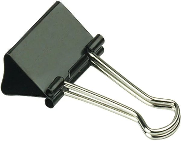 Foldback-Klammern, Breite 41mm, schwarz, Metall Alco