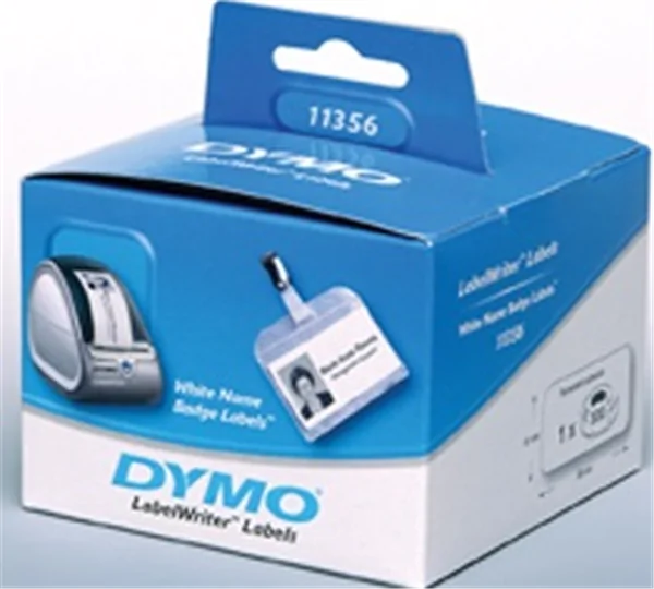 Original Einzel-Etiketten Dymo 11356, 41mm x 89mm, 300 Stück, weiß