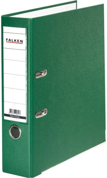 Ordner A4/8cm Plastiküberzug außen grün Falken PP-Color mit Kantenschutz