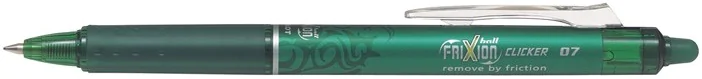 PILOT PEN Frixion Ball Clicker BLRT-FR7-G grün, Strichstärke 0,4mm