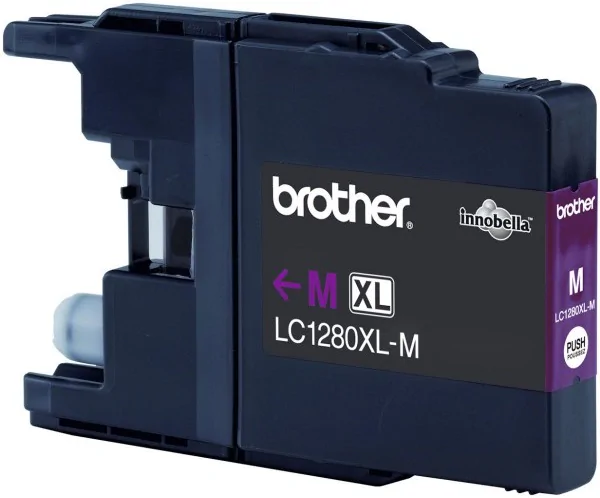 Original Tinte Brother LC-1280XLM, ca. 1.200 S., magenta