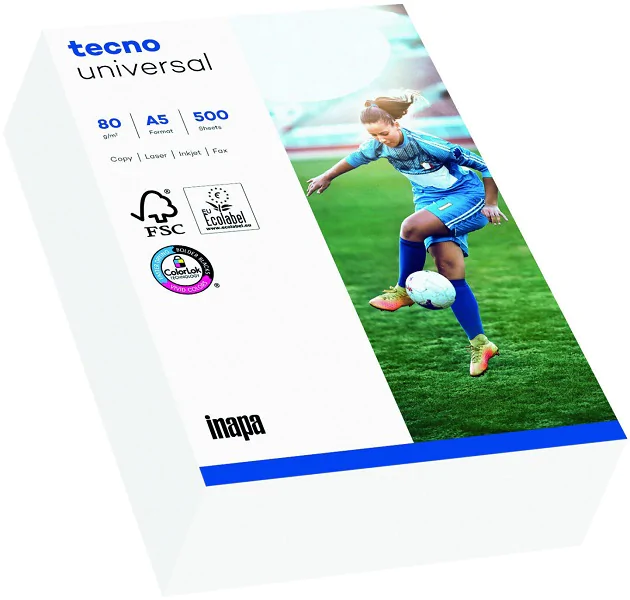 Papier A5 80g weiß tecno Universal (A5 - bitte nicht mit A4 verwechseln)